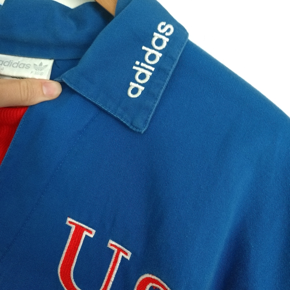 Adidas Jacket USA Soccer USMNT World Cup Pullover Small Vintage 90s - Picture 2 of 10